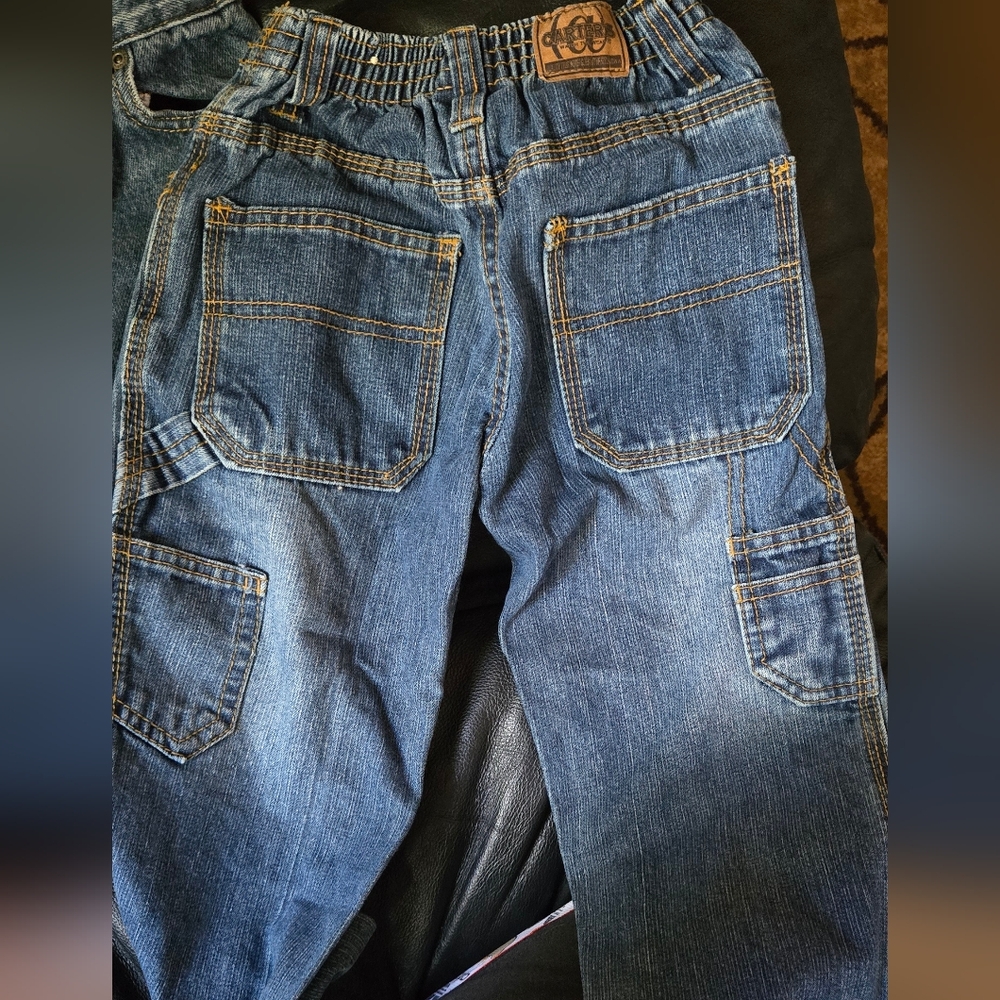Carters & Faded Glory toddlers Denim Jean set sz4T&4R like new - Picture 5 of 13